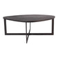 Rubin Black metal coffee table circular